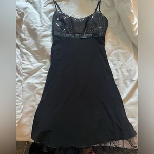 little black mini dress with bow size small